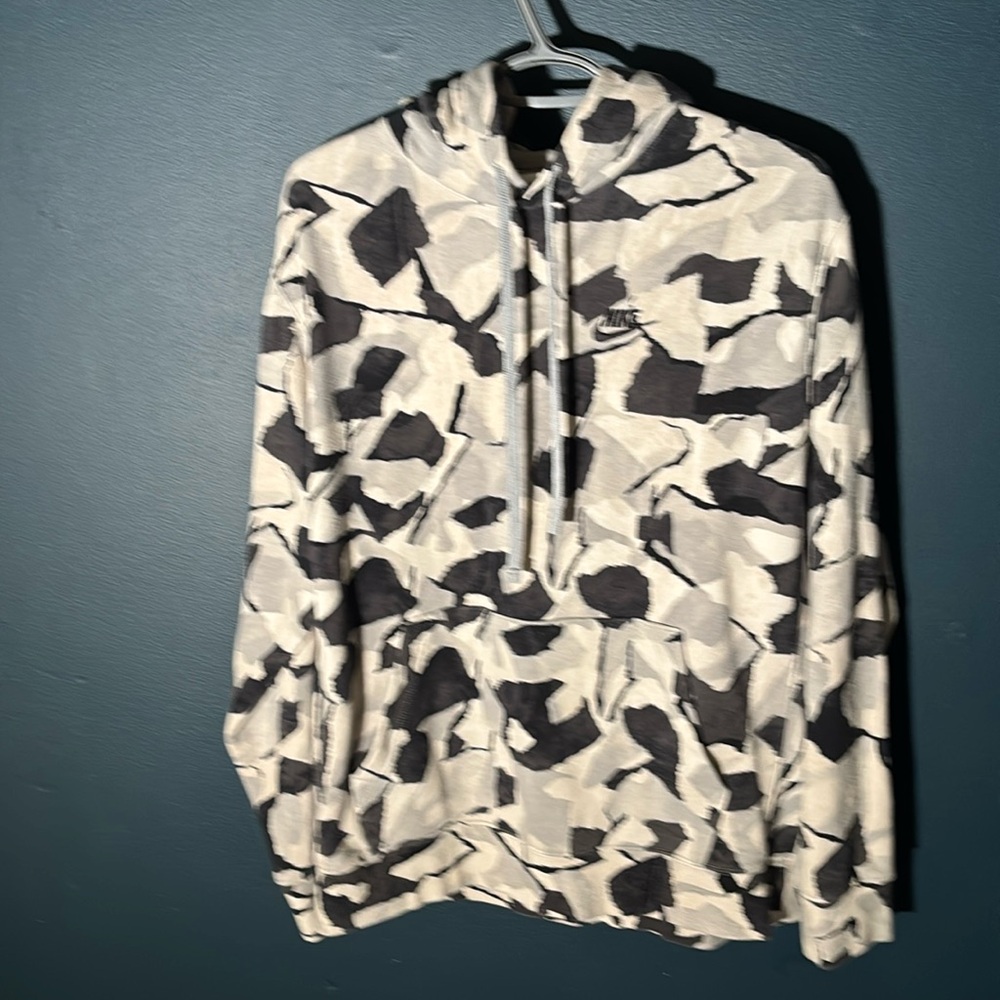 Nike Sportswear Club Men’s Fleece Camo Hoodie / Jacket Size Large